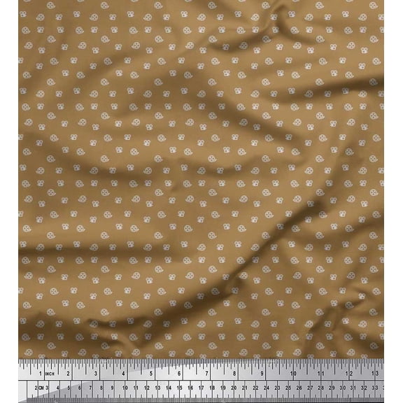 Soimoi Georgette Viscose Fabric Movie Reel & Camera Shirting Printed Fabric 1 Yard 42 Inch Wide