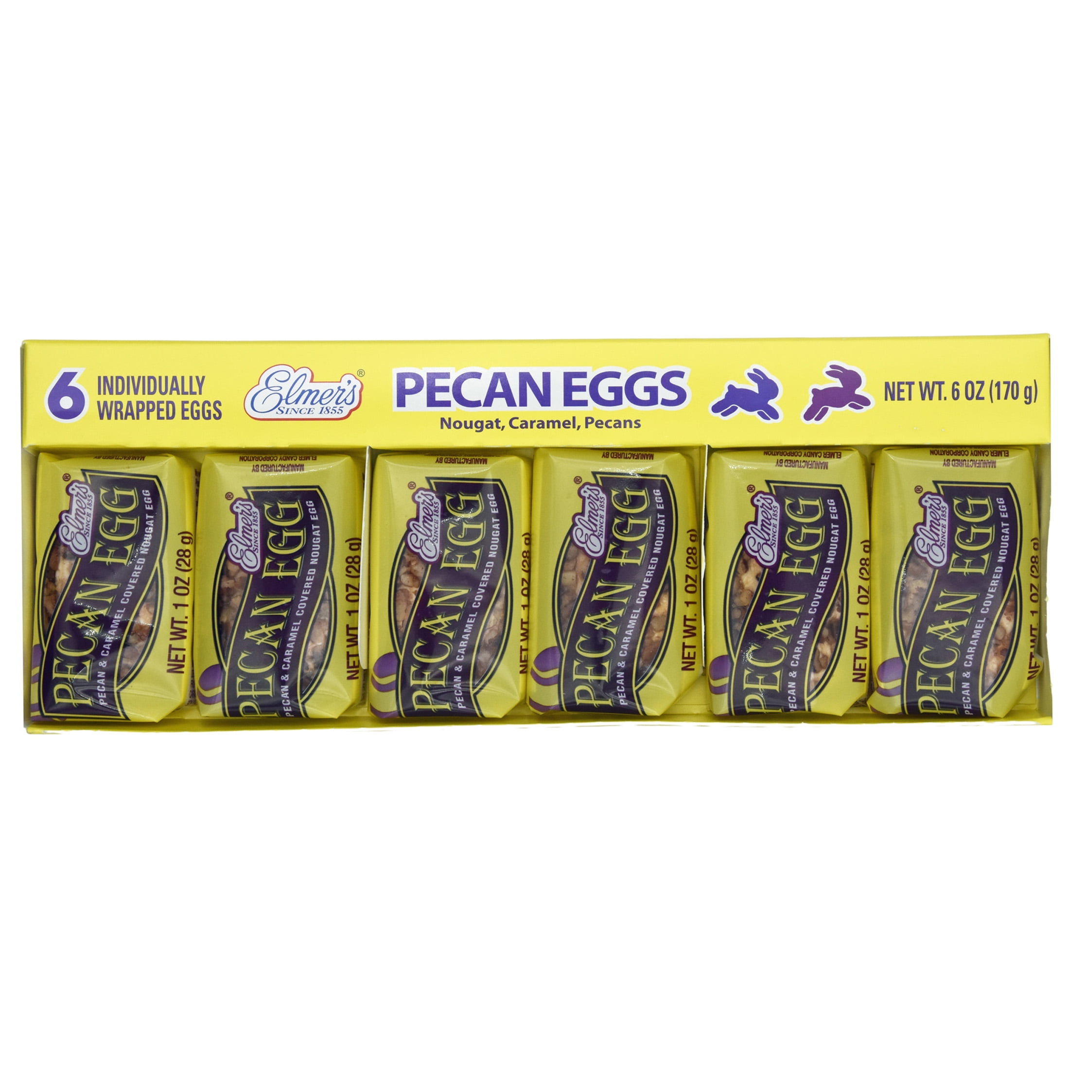 ELMER'S, Pecan Eggs, Easter, 1oz, Packs (6 Ct)