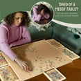 thumbnail image 3 of Tradeopia Wooden Puzzle Board with 4 Drawers for 1500 Piece Puzzles, 34.6 x 26 Inch Puzzle Table with Storage, 3 of 7