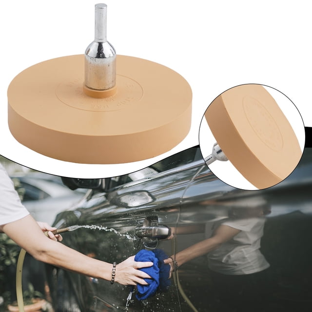 Retrait Efficace des Rayures avec Gomme en Caoutchouc Roue Caramel et Accessoire de Perceuse