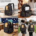 thumbnail image 3 of Xoenoiee Lion Book Formula Print Backpack for Girls Boys Kids Backpack with Lunch Box and Pencil Case 3PCS Set Bookbag with Front Pocket for School 17" Large Capacity School Bag with Side Pocket, 3 of 6