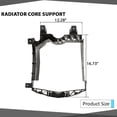 thumbnail image 4 of CROSSDESIGN Radiator Core Support Rear Deflector Left Right Fit For 2013-2017 Land Rover Range Rover Sport, 4 of 10