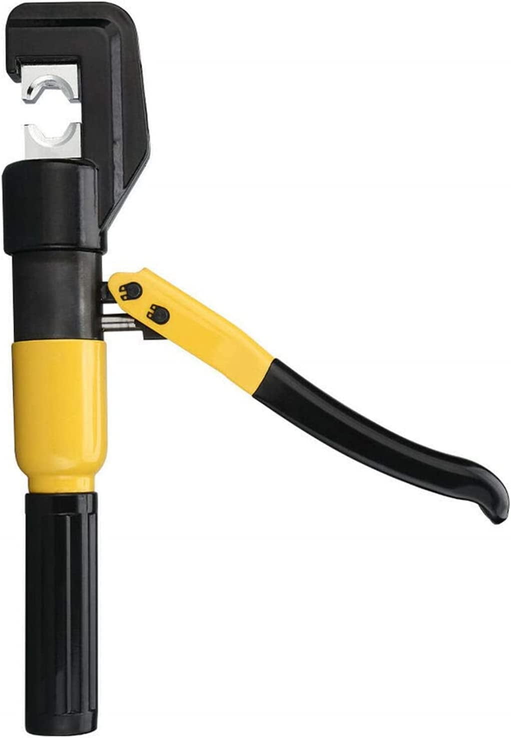 PET-U 10 Ton Hydraulic Wire Crimper Battery with 9 Dies Cable Lug Terminal Crimper Crimping Tool for Crimping Wires and Butt Connectors
