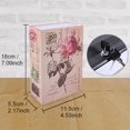 thumbnail image 4 of Caja de Seguridad, Caja Fuerte para Libros Haofy con Llave, Caja de Efectivo con Forma de Diccionario, Caja Fuerte para Libros con Cerradura para Guardar Dinero, Estilo Diario de Rosas, 4 of 5