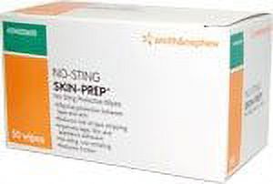 No-Sting Skin Prep Wipes 59420600 - Box of 50 - image 2 of 8