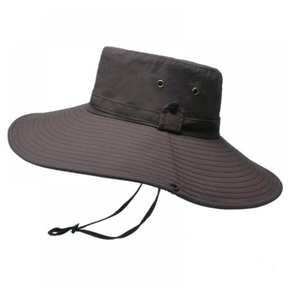 Super Wide 4.7inch Brim Bucket Hat UPF50 Waterproof Sun Hat for Fishing Hiking Camping