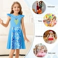 thumbnail image 3 of Benylion Girls Princess Dresses Cinderella Costume Birthday Party Dress Cosplay Outfits Role Play Clothes Outfit for 9-10 Years, 3 of 6