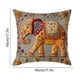 thumbnail image 3 of Funda de almohada con estampado de elefantes con efecto visual tridimensional, estilo bohemio, ideal para decorar el hogar, la habitación o la pared. Perfecta para la sala de estar o el sofá. Funda de, 3 of 6
