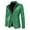 Green, variant on Herrnalise Men's Color Matching Sequin Suit, One Button Dress, Performance Suit, Long Sleeved Lapel Collar Suit Jacket Coat Blazer Navy