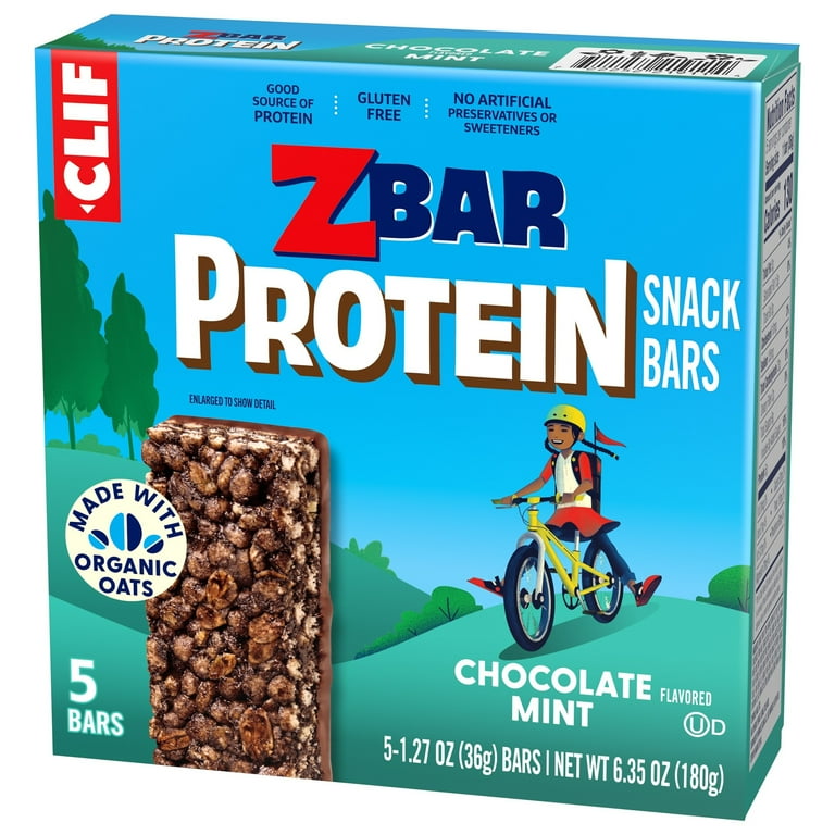 Clif Kid Zbar Protein - Healthy Chocolate Mint Snack Bars