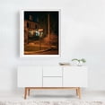 thumbnail image 2 of Church & East Washington, Wytheville 01 - Wytheville Virginia Photography Nightlife Street Photography Architecture Cityscape Vintage Night Sky White Framed Wall Art Print 18 x 24 inches, 2 of 3