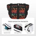 thumbnail image 5 of Picia Go Surfer Print Square Double-Layer Waist Bag Mini Adjustable Waist Belt Bag Exercise Running Travel Hiking, 5 of 9