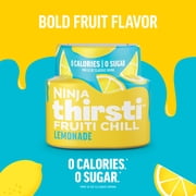 Ninja Thirsti FRUITI CHILL Lemonade Flavored Liquid Water Drops, 3 Pack, WCFLMNDAM