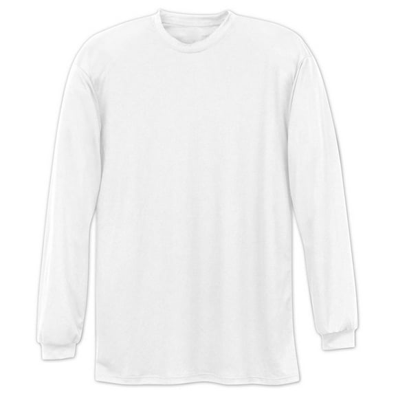 A4 Apparel NB3165 Youth Long Sleeve Cooling Performance Crew - White - Small