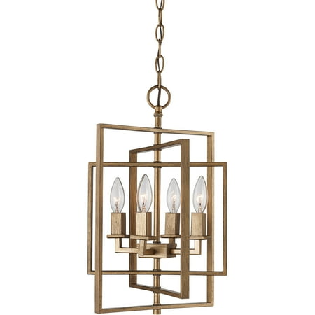 

Pendants 4 Light Fixture With Antique Gold Finished Metal E12 Bulb 14 240 Watts