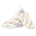 thumbnail image 4 of Pzuqiu Dachshund Girls Sneakers Size 3 Kids Tennis Shoes Lightweight Walking Shoes Comfortable Running Shoes Lace Up Sports Shoes, 4 of 5