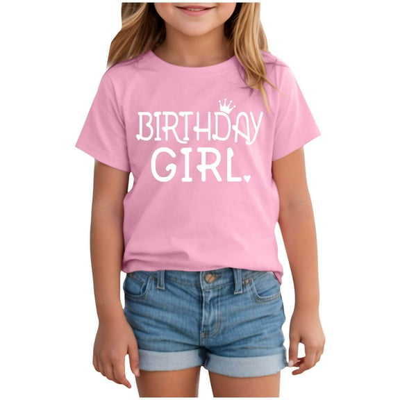 Wxirdiow Cute Tops for Teen Girls Athletic Oversized Crop Tops Kids Drop Shoulder Short Sleeve T Shirts Workout Tees Pink Size,11-12 Years