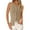 Camel, variant on Women's Ribbed Tank Tops Summer Open Front Button Down Sleeveless Shirts Going Out Spring Fashion Vest Tops