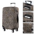 thumbnail image 5 of Black and Tan Leopard Print Luggage Cover Fashion Suitcase Cover Baggage Covers Fit 25-28 Inch Luggage (Go Travel), 5 of 5