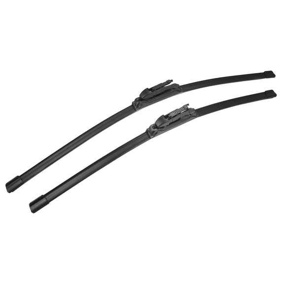 Unique Bargains 1 Pair 26"-23" Coating Silicon Front Windshield Wiper Blade for Toyota Tundra Pinch-Tab Not J/U Hook