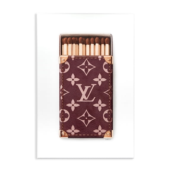Stupell Industries Iconic Patterned Glam Matches Fashion Painting Unframed Art Print Wall Art, 10 x 15