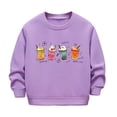 thumbnail image 4 of WhouRiu Girls Boys Cartoon Graphic Sweatshirts Halloween Crew Neck Pullover Kids Unisex Fall Wear, 4 of 4