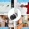thumbnail image 3 of Unique Bargains 4 Sets 5/8' Zinc Alloy RV Storage Locks Cabinet Lock with Keys Fits on 3/8' Max Door Thickness, 3 of 6