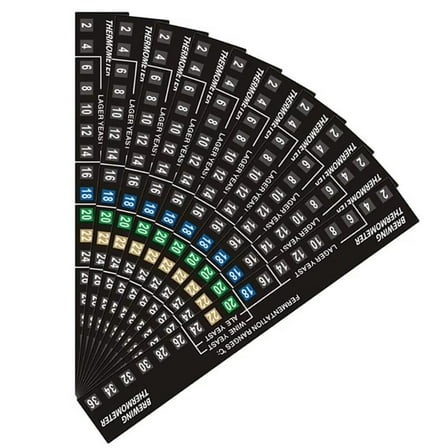 10 * Thermometer Sticker-Black