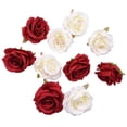 thumbnail image 4 of Cabeza de Rosa Artificial, hojas de seda para decoración de hogar, boda, fiesta, caja de regalo, flor falsa, corona de Navidad, 10cm, 5/10 Uds., 4 of 4