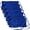 Blue, variant on 6 Packs Server Apron with 3 Pockets Waterdrop Resistant Waitress Waiter Waist Apron Polyester 11.5-inch Black
