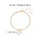 thumbnail image 3 of Joyería de cadena tobillera | 26 opciones de letras del alfabeto | Estilo europeo americano | Tendencia de vacaciones en la playa de moda | Accesorio personalizado ajustable | Incrustación de estrás, 3 of 5