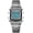 Silver, variant on Men's Digital Watch, 30M Waterproof Square Sport Watch with Stainless Steel Band, Alarm, Stopwatch, Countdown Timer, Date, 12/24 Hour Display, EL Backlight Wristwatch