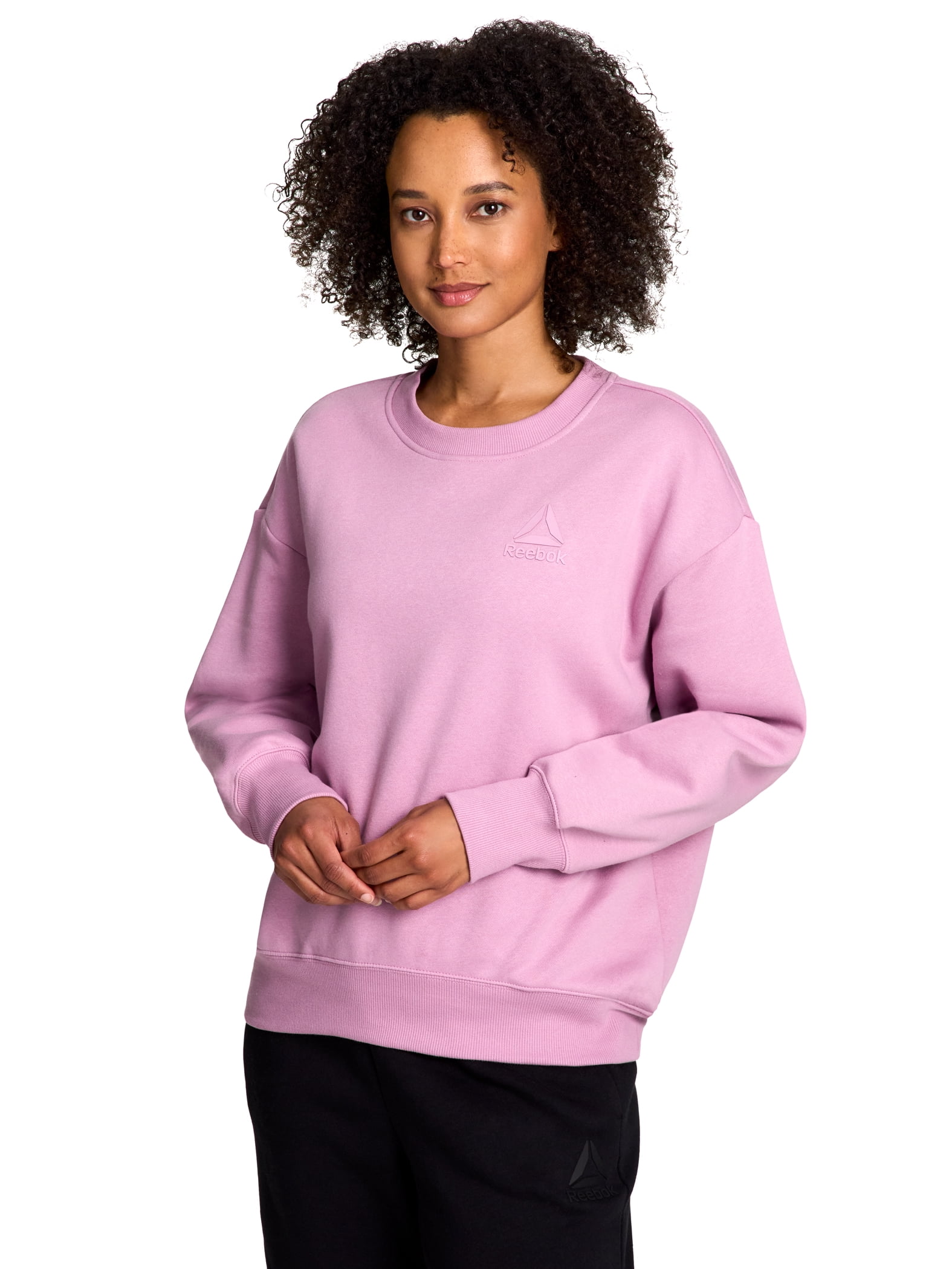 Reebok Women's and Women's Plus Weekender Oversized Crewneck, Sizes XS-4X