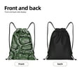 thumbnail image 5 of Kdxio Green Snakeskin Print Drawstring Backpack Bag,Waterproof Draw String Back Sack, Gym Drawstring Bags Swim Bag For Unisex, 5 of 9