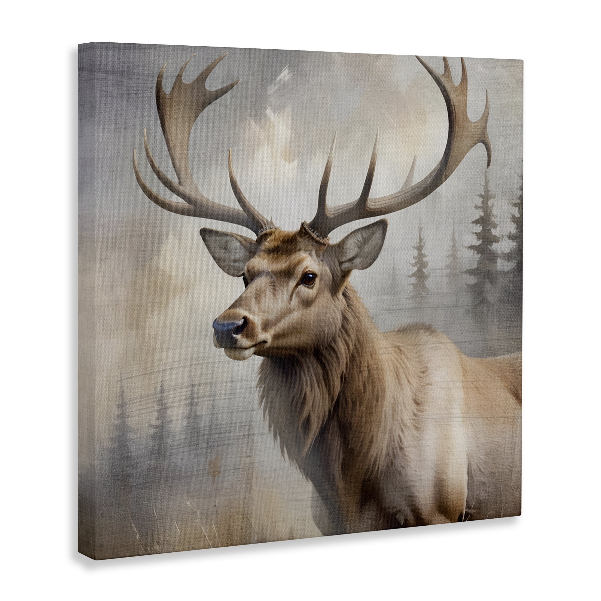 Stupell Industries Graceful Forest Stag Canvas Wall Art, design by Susan Arnot
