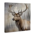 thumbnail image 2 of Stupell Industries Farmhouse Graceful Forest Stag Canvas Art, 36 x 36, by Susan Arnot, 2 of 8