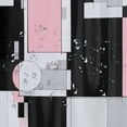 thumbnail image 5 of Orinice Modern Pink Shower Curtain for Bathroom, Grey Black and White Abstract Mid Century Minimalist Geometric Shower Curtains Polyester Fabric Bathroom Decoration Bath Curtains Hooks Included 69x72, 5 of 7