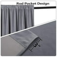 thumbnail image 2 of Shininglove Grey Velvet Curtains for Bedroom, Luxury Room Darkening Drapes Thermal Insulated Window Curtain Panels, W42 x L84in, 2 of 6