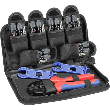 

12 Pack Solar Crimper Tool Kit PV Cable Crimping Pliers Connectors Terminal Tool