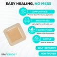 thumbnail image 2 of MedVanceTM Silicone - Bordered Silicone Adhesive Foam Dressing, Size 3"x3", (1.8"x1.8" pad), Box of 10, 2 of 5