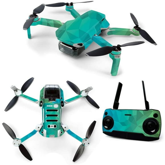 Mini dron portátil Skin MIGHTY SKINS para DJI Mavic color azul