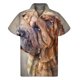 thumbnail image 5 of Camisa hawaiana vintage con retrato de perro para hombre, camisetas de verano de manga corta con estampado 3D de animales y mascotas, camisetas con botones, blusas con solapa, 5 of 5