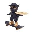 thumbnail image 4 of DOLITY Dog Statue Abstract Ornament Resin Dog Tray Statue for Bathroom Shelf Office Standing, 4 of 9