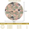 thumbnail image 3 of Pioneer Flower Floral Print Pattern Round Tablecloth 60 X 60 Inch, Wrinkle Resistant Wipeable Table Cloth for Kitchen Dining Picnic Patio Party, 3 of 6