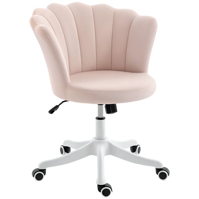 HOMCOM Office Chair, Swivel Desk Chair with Adjustable Height, Backrest