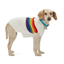 YOULY The Proudest Rainbow Striped Dog Sweater - 3XL