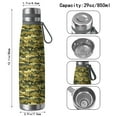 thumbnail image 3 of Camouflage 29oz Stainless Steel Insulated Thermos with Tea Filter, 360° Printed Travel Bottle, Leakproof BPA-Free Flask with Anti-Slip Base, 304 Inner & 201 Outer, Vacuum Cup, 3 of 6