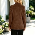thumbnail image 7 of Stamzod Blazers for Women Business Casual Long Sleeve Suede Brown Jacket Women Open Front Work Suit Jackets Blazer Fall Clothes Brown M, 7 of 7