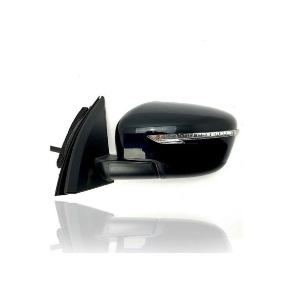 Door Mirror - Compatible/Replacement for '17-19 Nissan Rogue Sport/Qashqai SV - Powered, Heated, With Signal Lamp, Without Camera, Unpainted - Left Hand - Driver - 963026MA1A