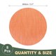 thumbnail image 2 of Uxcell 8Pcs Manteles, Manteles Redondos de 13.7 Pulgadas, Manteles Trenzados Antideslizantes Resistentes al Calor, Manteles Lavables para Mesa de Comedor con Superficie de Textura de Bambú, Naranja, 2 of 7